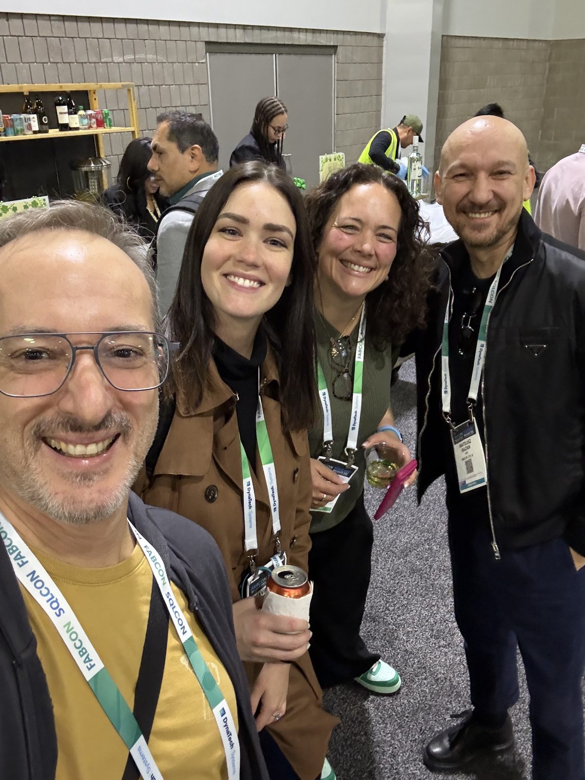 Martin Rojze with members of the Microsoft Partner program team at the FabCon 2026 partner reception